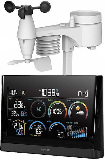 Sencor S-SWS11000 Ασύρματος Μετεωρολογικός Σταθμός Ψηφιακός Επιτραπέζιος