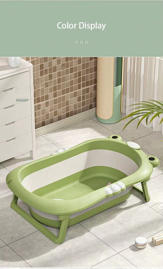Little Mom Cadă Pliabilă pentru Bebe cu Termometru Albastră