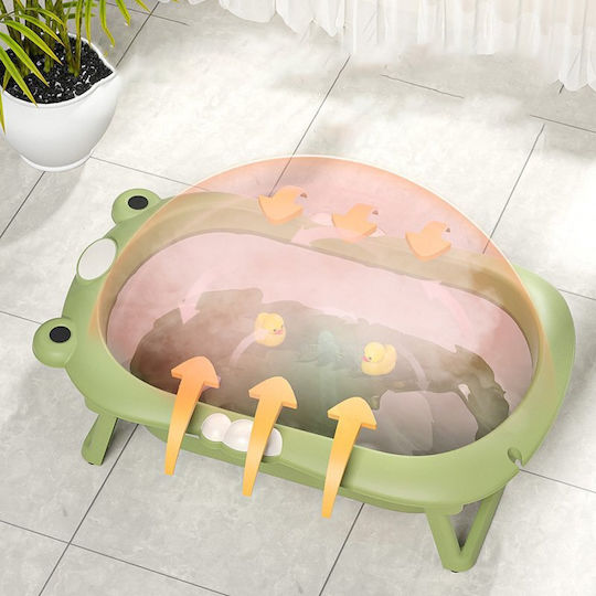 Little Mom Cadă Pliabilă pentru Bebe cu Termometru Albastră