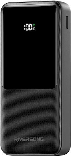 Riversong Horizon 20 Pro Power Bank 20000mAh 22.5W με Θύρα USB-A και Θύρα USB-C Μαύρο
