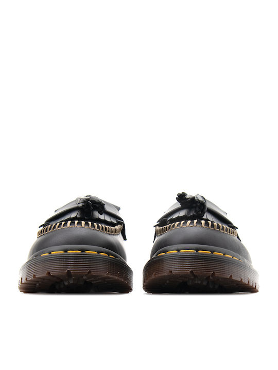 Adrian Leather Men's Loafers in Black Colour