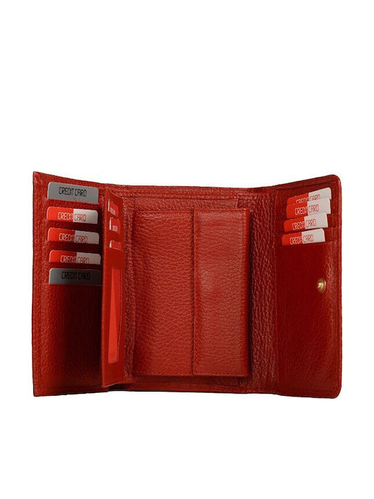 Leder Damenbrieftasche Tabac AG283-283-Tabac