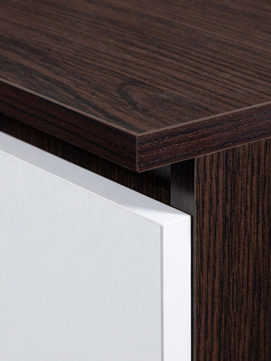 Birou de Calculatoare din Lemn Wenge Maro 90x50x77 cm