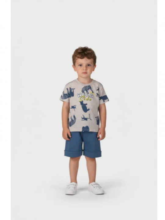 Joyce Kids Set with Shorts Summer 2 Pieces Wild Beige Stellar