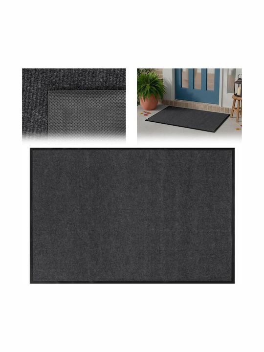 Pată de Intrare Antiderapant Negru 120x80 cm Grosime 4 mm