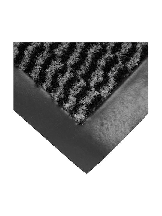Non-Slip Black Doormat 90x60cm Thickness 4mm