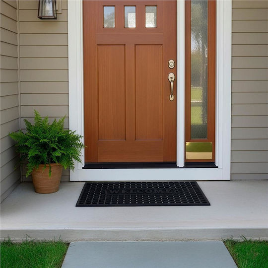 Covoare De Intrare Antiderapante Din Cauciuc Negru 75x45cm Grosime 13mm
