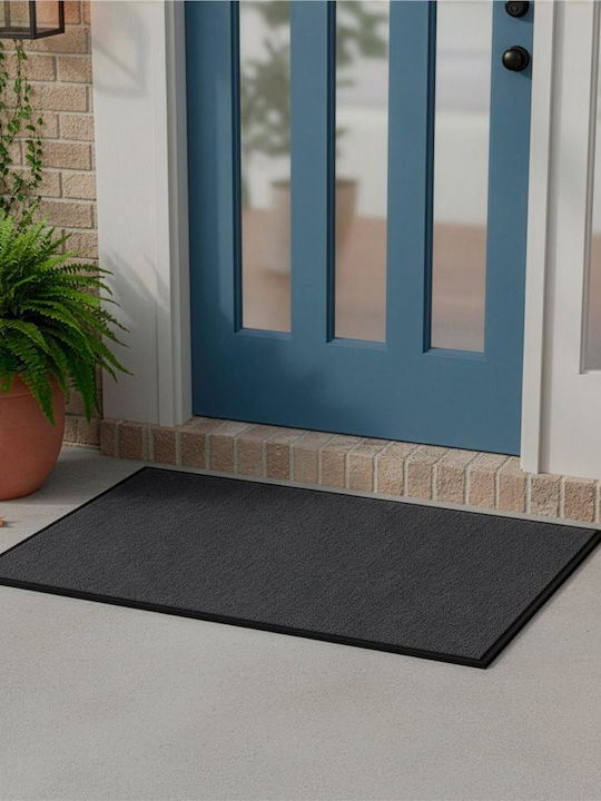 Pată de Intrare Antiderapant Negru 120x80 cm Grosime 4 mm