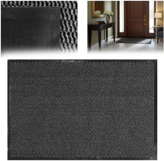 Pată de Intrare Antiderapantă Neagră 90x60 cm Grosime 4 mm