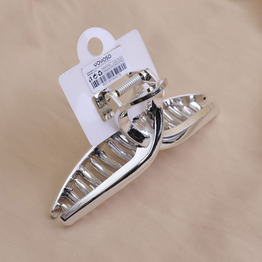Clamă Acrilică De Păr – Model Încrucișat 13 Cm