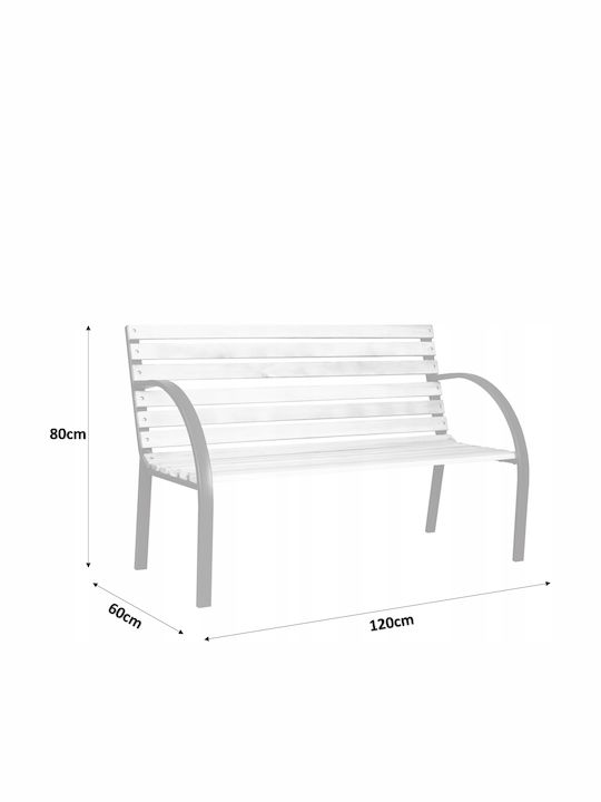 Bancă De Exterior Din Lemn 120x60x80cm