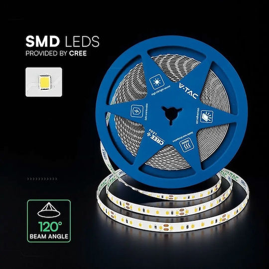 V-TAC LED Strip 24V Natural White Light 10m SMD2835 Type
