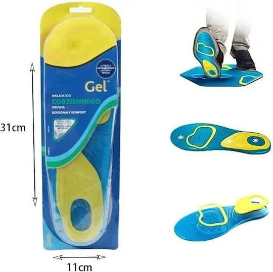 Gel Activ Anatomische Einlegesohlen aus Silikon mit Memory-Schaum 002443 2 Stück