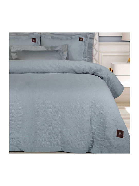 Tagesdecken 240x250 King Greenwich Polo Club Essential 4450 Graue 100% Microsatin