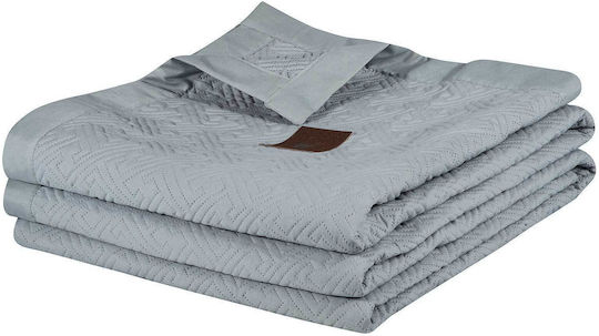 Κουβερλί 240x250 King Greenwich Polo Club Essential 4450 Grey 100% Microsatin