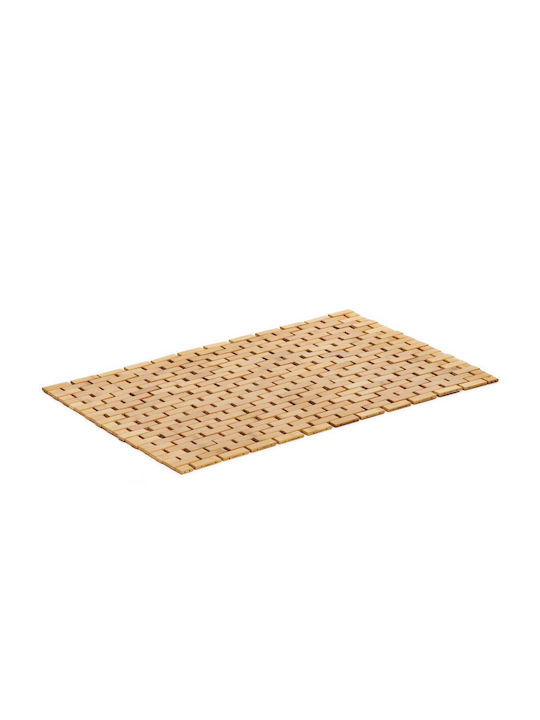 Rutschfestes Badematte Hölzernes Natural Brown 50x80cm