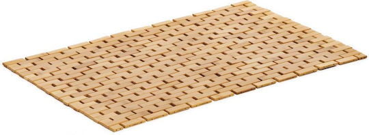 Covor Antiderapant De Baie Din Lemn Natural Brown 50x80 Cm