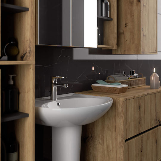 Akord Furniture Factory Dulap De Baie 90x15x75cm Stejar