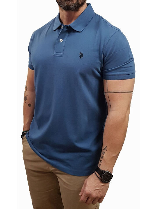 U.S. Polo Assn. Bluza Polo Pique Albastră