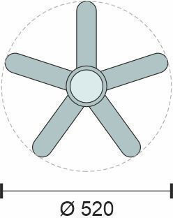 Spot Light Spot Light Deckenventilator mit Leuchte Weiß