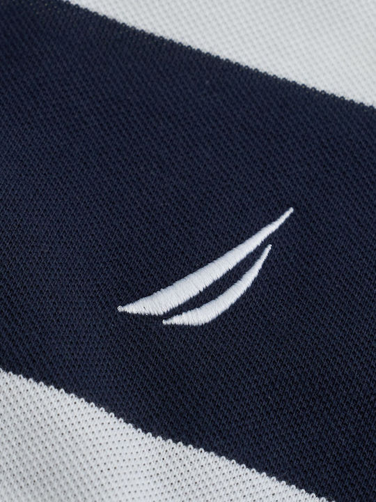 Polo T-shirt Blue-White