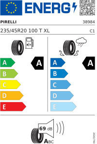 Pirelli Runflat 235/45R20 100T C2 XL Лятна Гума за Лекотоварен Камион