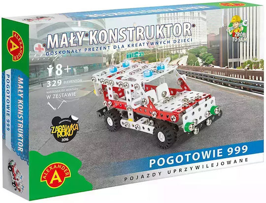 Alexander Toys Конструктори Little Constructor Emergency 999 за 8+ Години 329 Бройки