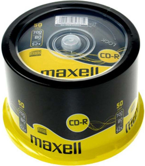 Maxell Recordable CD-R 52x 700MB Cake Box 50pcs