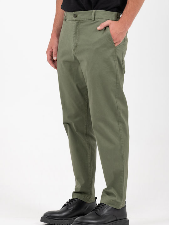 Herrenhosen Elastische Lose Khaki