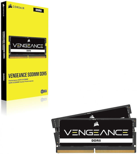 Corsair Vengeance DDR5 32GB RAM με 2x16GB Modules και Ταχύτητα 5600 για Laptop