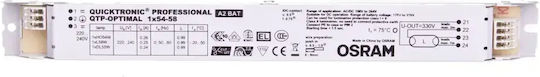 Osram QTP-Optimal Μετασχηματιστής για Φωτιστικά 1x54-58W 220V 873736