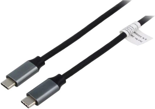 Digitus USB 3.0 Video Cable USB-C male - USB-C 60W PD Μαύρο 1m DB-300220-010-S