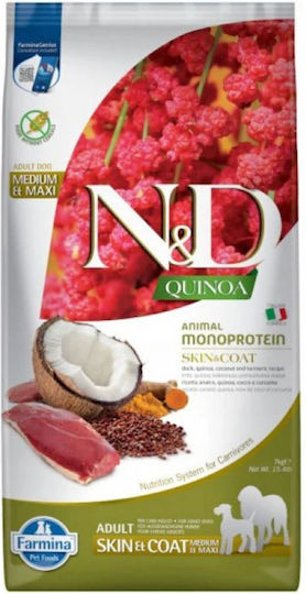 Farmina Quinoa 7kg Trockenfutter ohne Getreide für erwachsene Hunde kleiner Rassen mit Ente
