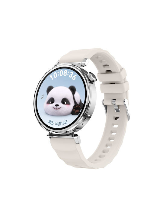 Λουράκι Σιλικόνης Ασημί (Apple Watch 38/40/41/42mmXiaomi Watch S4 41mmGarmin Venu 3SHuawei Watch GT 6 41mm)