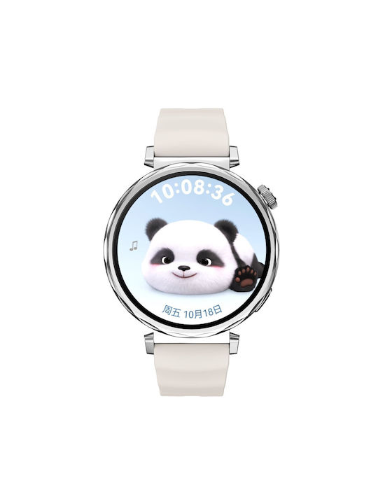 Λουράκι Σιλικόνης Ασημί (Apple Watch 38/40/41/42mmXiaomi Watch S4 41mmGarmin Venu 3SHuawei Watch GT 6 41mm)