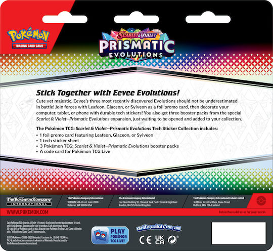 Pokemon Colecție De Abțibilduri Evoluții Prismatice Stacojiu & Violet (EN) Diverse Modele