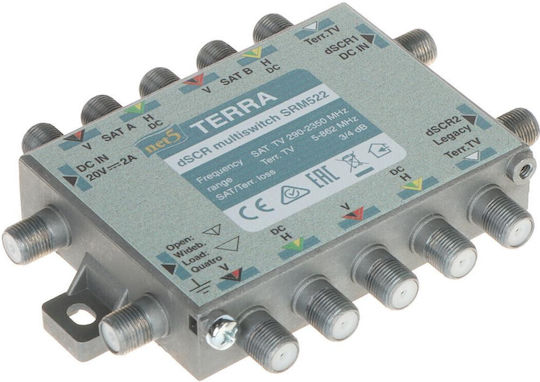 Terra Electronics SRM522 Πολυδιακόπτης Δορυφορικής