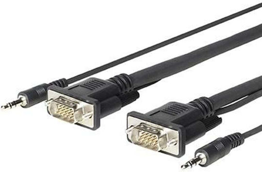 Vivolink Audio Μετατροπέας 3.5mm / VGA male σε 3.5mm / VGA male 1τμχ