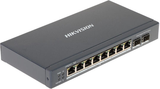 Hikvision DS-3E1510P-SI Managed L2 PoE+ Switch με 8 Θύρες Gigabit (1Gbps) Ethernet και 1 SFP Θύρα