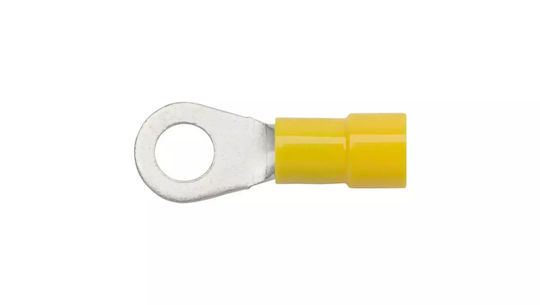Elematic Insulated Ring Terminal Yellow 100pcs