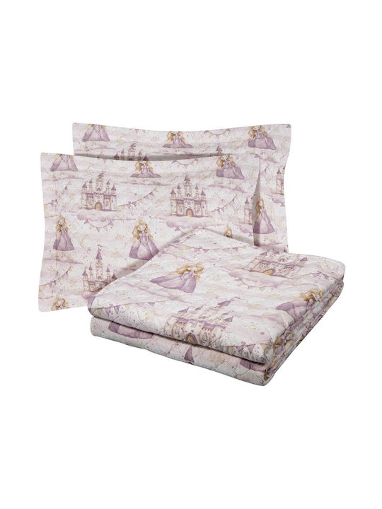 Das Home Kids Quilt Single with Pillowcase 8862 Nude 160x240cm
