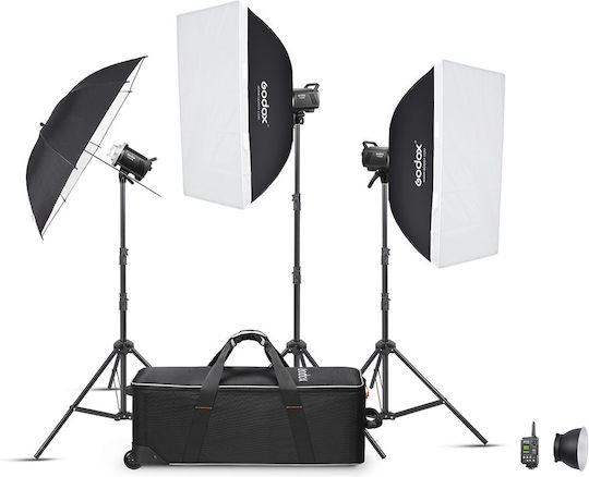 Godox MS200 Kit Φωτισμού για Studio 3 x Lights