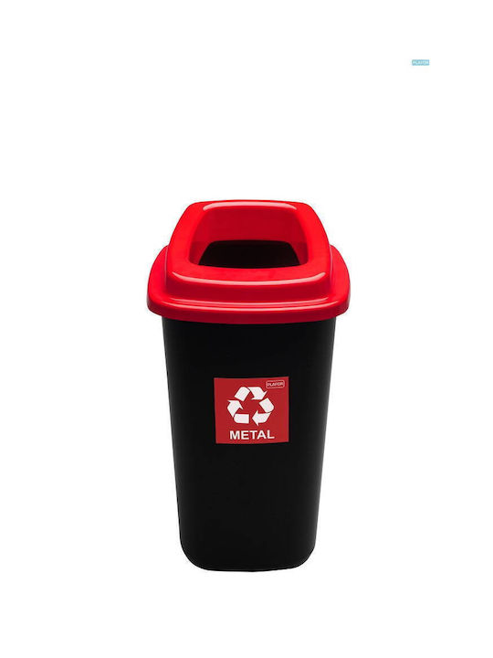 Plafor Coș de Reciclare Plastic Negru 45l