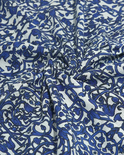 Ble Resort Collection Beach Towel Cotton Blue 180x100cm