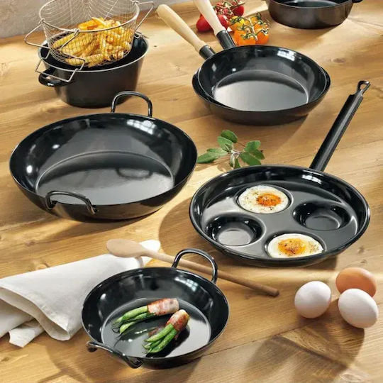 Riess Saganaki Pan from Steel with Enamel Coating 20cm