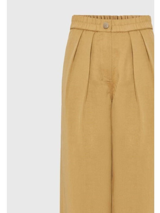 Women's Pantaloons in Regular Fit Yellow
