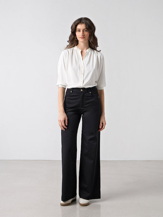 Women's High Rise Pantaloons Black