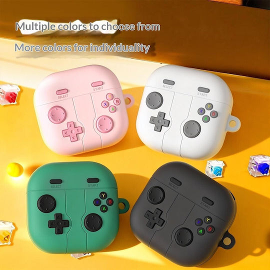Silicone Case With Hook In Green Colour For Galaxy Buds4 / 4 Pro