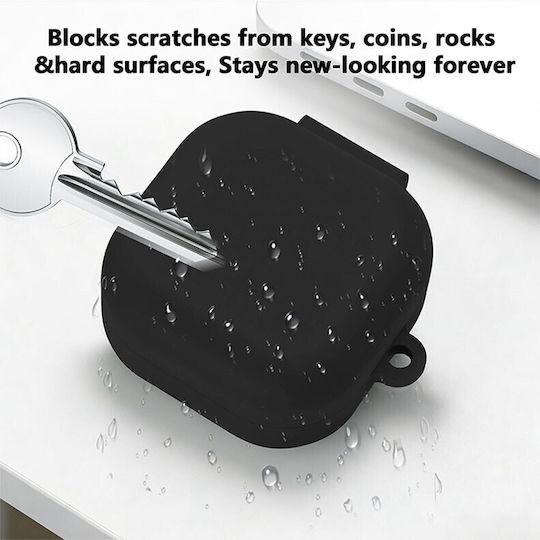 Husă Din Silicon Cu Cârlig În Culoare Albastru Deschis Pentru Galaxy Buds4 / 4 Pro