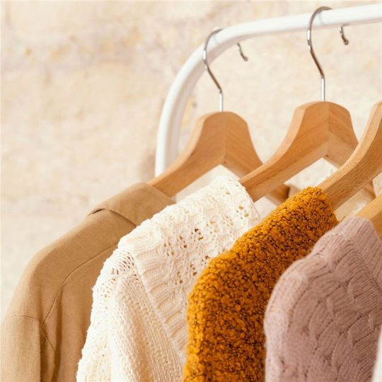 Clothes Hanger Beige 30 Pieces